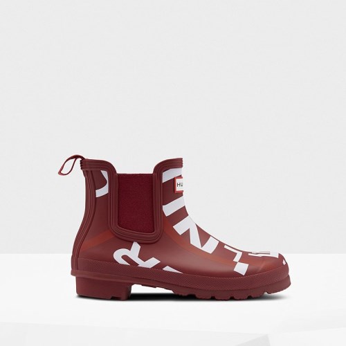 Hunter Original Exploded Logo Chelsea Boots (D076E) Ireland